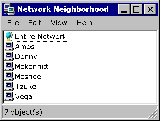 [Figure 3.1: The Network Neighborhood]