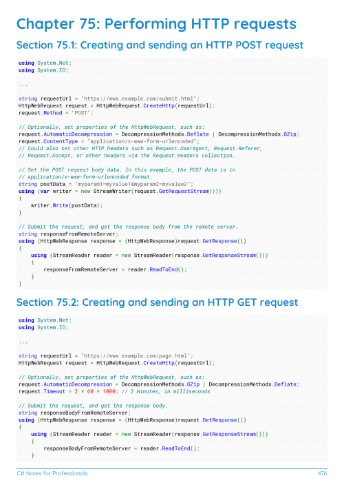 C# Example Page 3