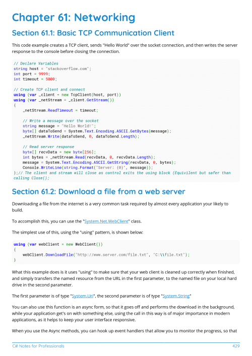 C# Example Page 4