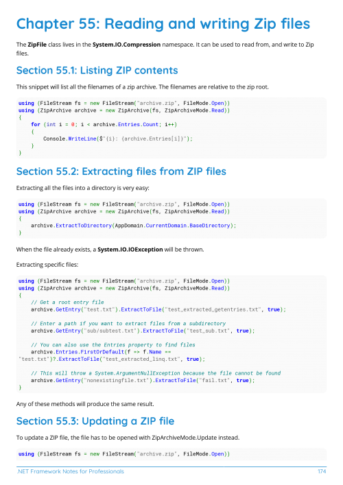.NET Framework Example Page 3