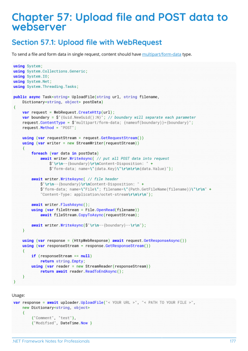 .NET Framework Example Page 4