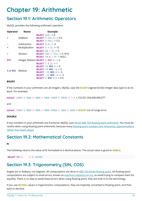 MySQL™ Example Page 1