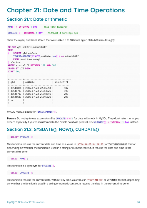 MySQL™ Example Page 3