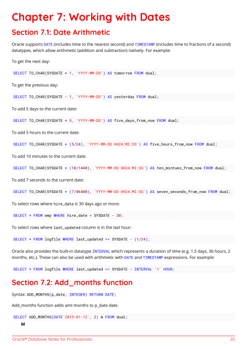 Oracle® Database Example Page 2
