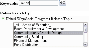 Advanced Searching Window